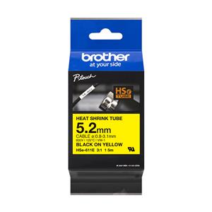 Brother Nastro Nero su giallo HSe-611E