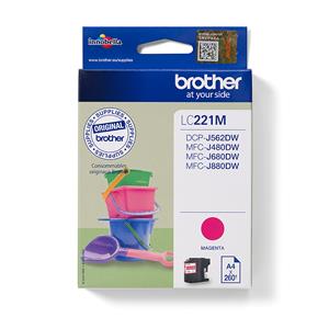 Brother Cartuccia d'inchiostro magenta LC221M LC-221